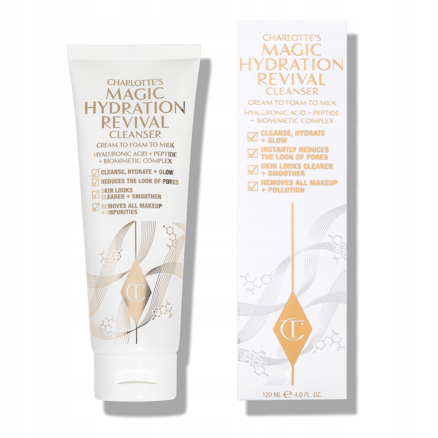 Charlotte Tilbury Čisticí přípravek Magic Hydration Revival Cleanser 120 ml