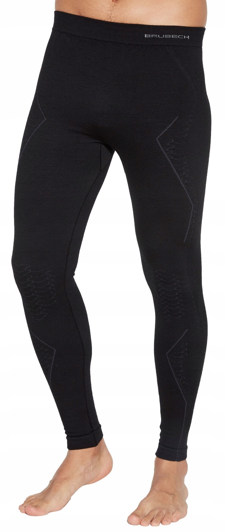 BRUBECK BIELIZNA TERMOAKTYWNA KOMPLET MĘSKI EXTREME WOOL MERINO WEŁNA | XL Kolor czarny
