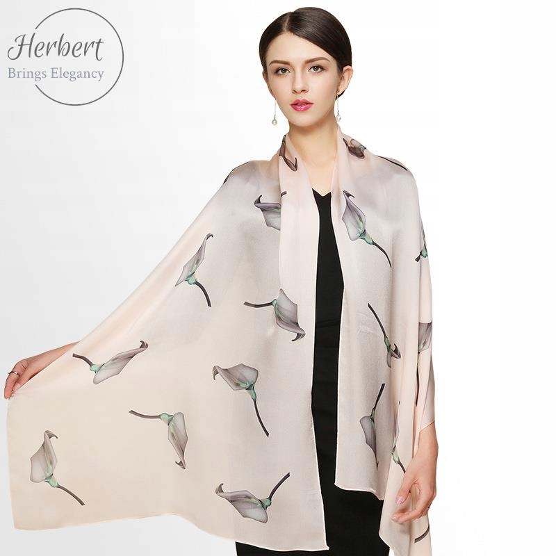 100% dámská hedvábná šála Dlouhé šály 180*65 cm