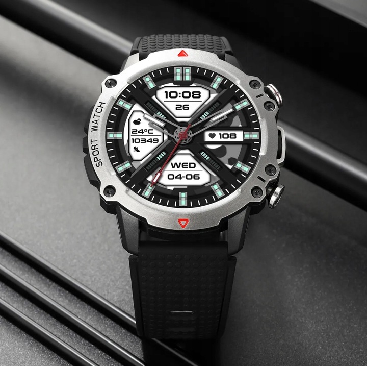 SMARTBAND zegarek SMARTWATCH Puls Krokomierz Kalorie Wodoszczelność 30m = WR30