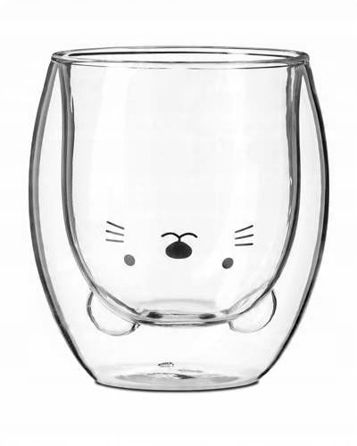 

Szklanka Kotek Kot Ścianki Podwójne Szkło 260 ML