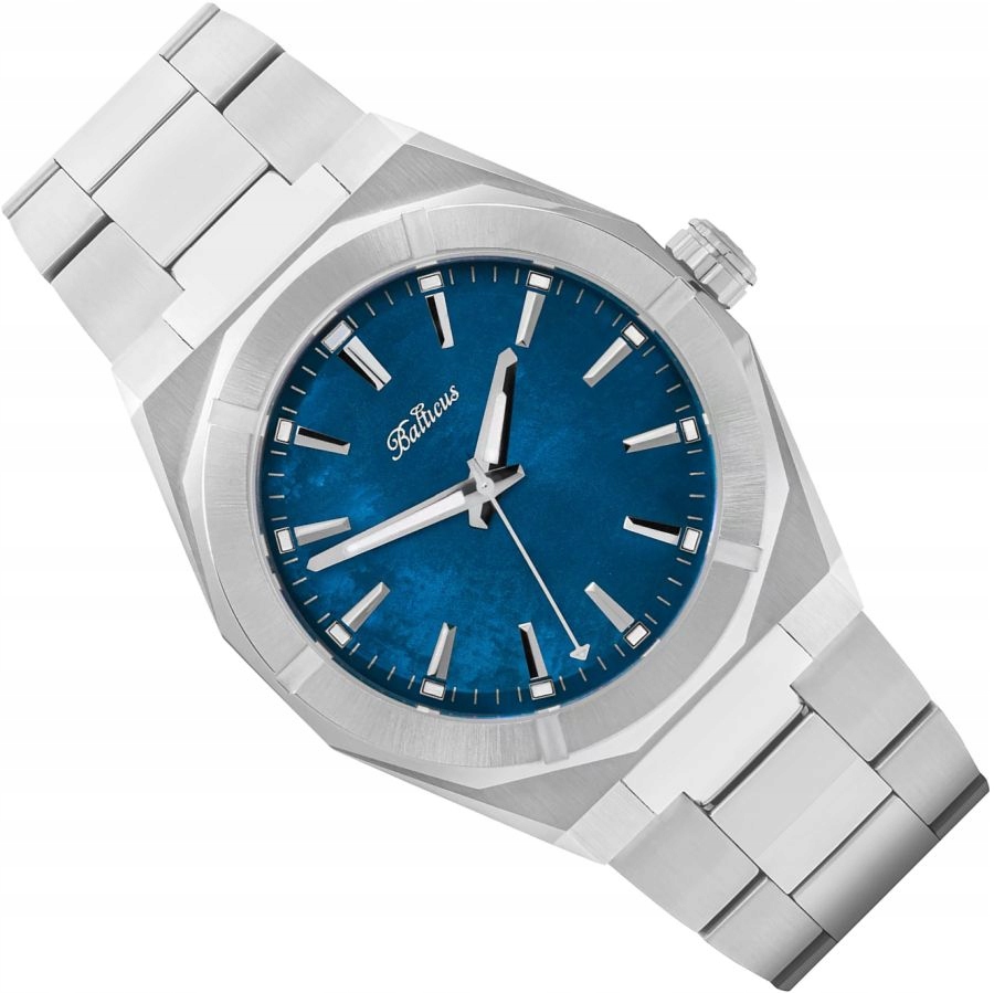 Polský Dámské Elegantní Hodinky Balticus S Perleťovou Hmotou Safír 37 mm Set