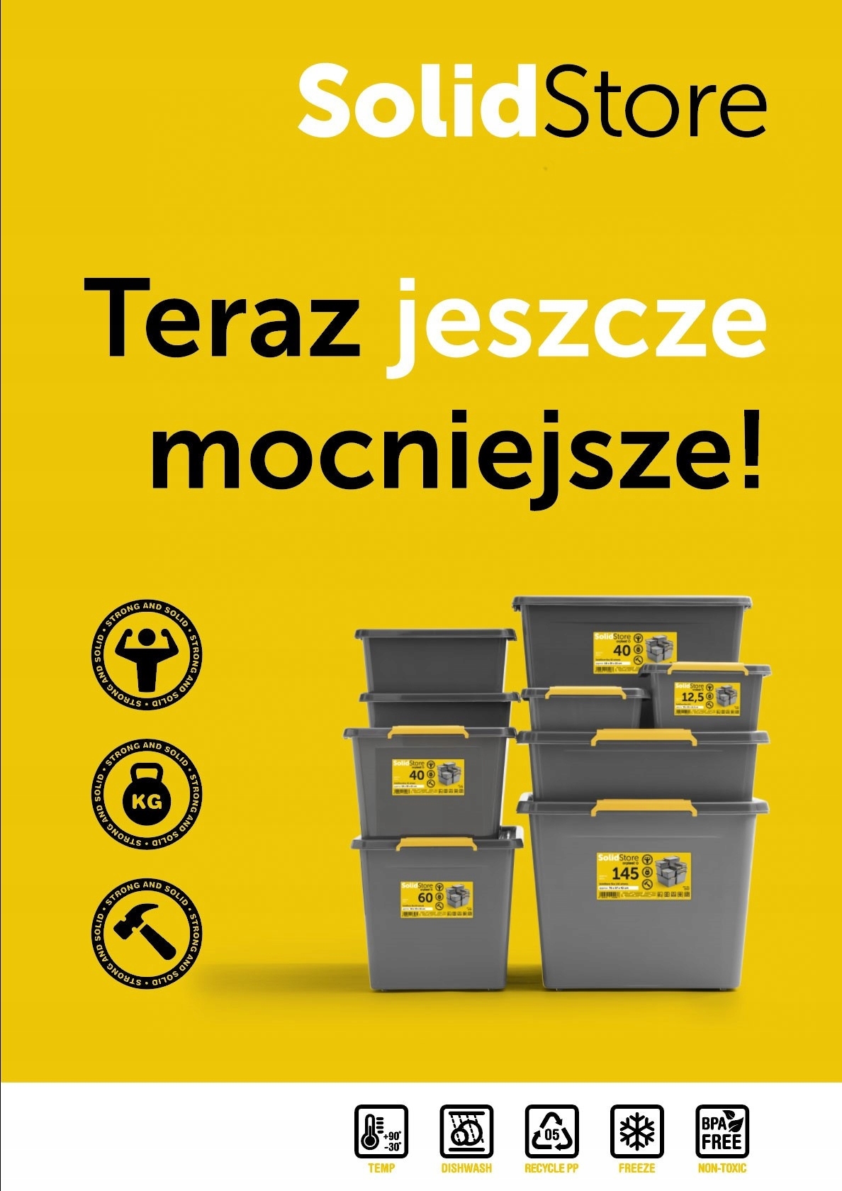 Pojemnik na zabawki 8,5 l pudełko z pokrywą czarny łatwe w czyszczeniu