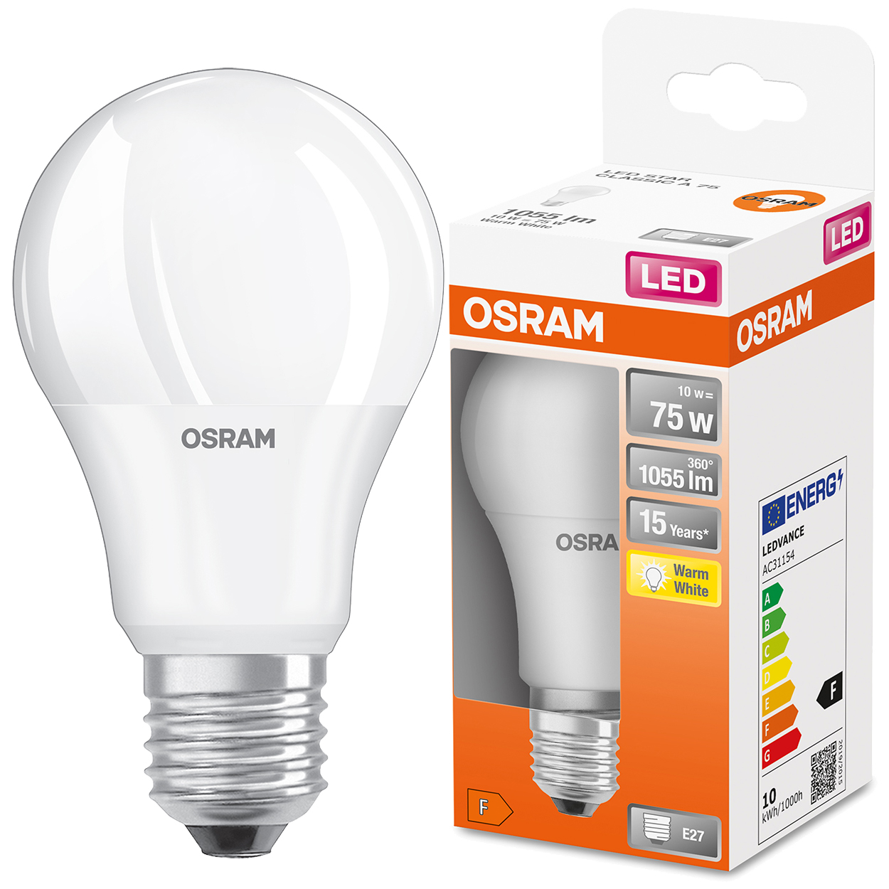 

Żarówka Led E27 10W 75W 1055lm 2700K Ciepła Osram