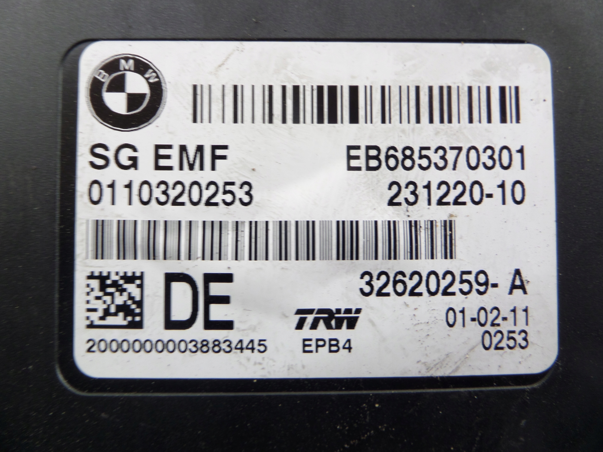 modul elektrická brzda BMW F10 32620259