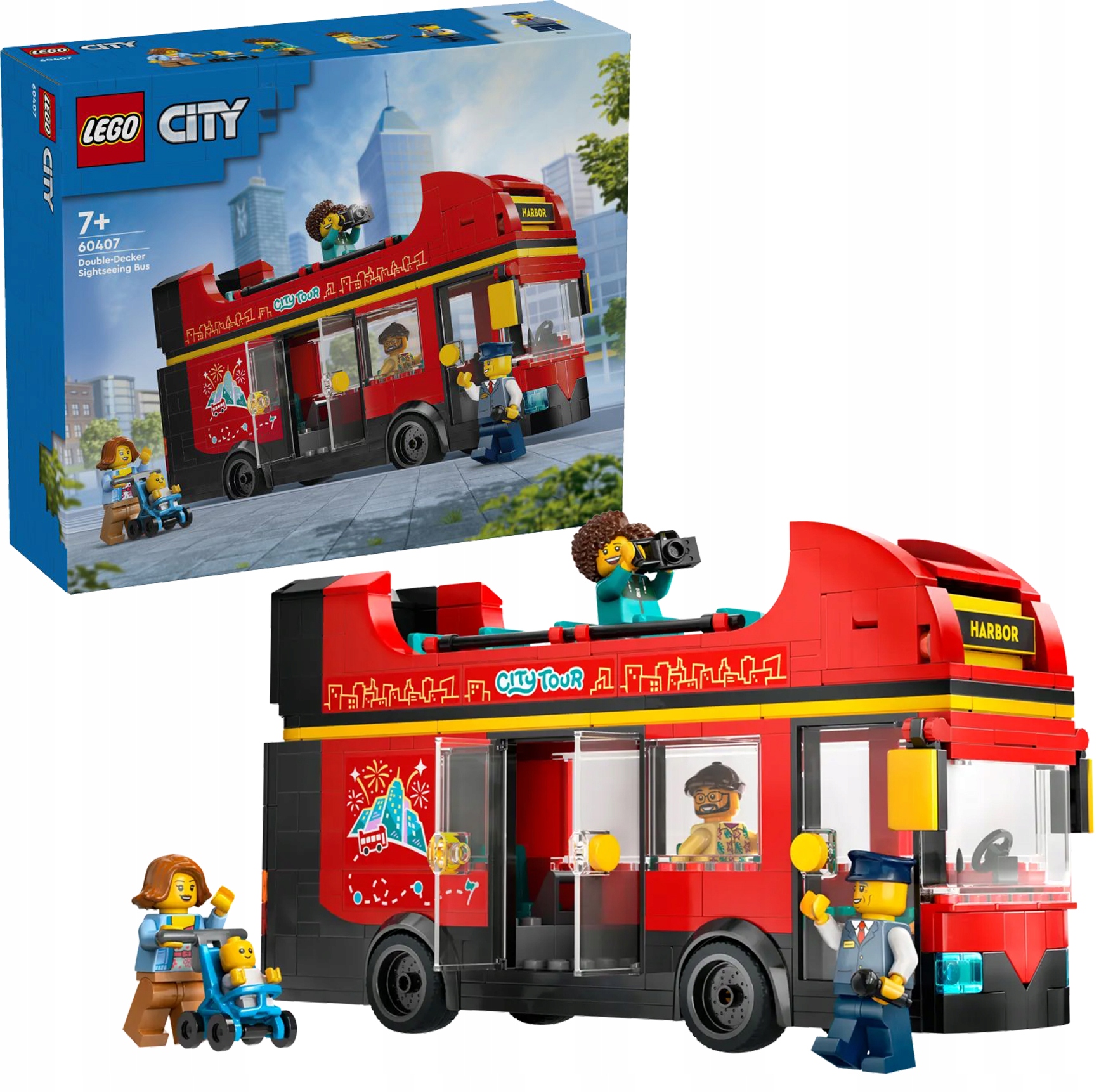 Lego City Červený, Patrový autobus 60407