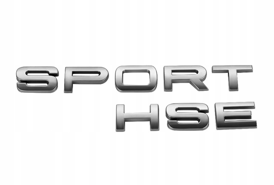 Emblemat Napis Range Rover Sport Hse Srebrny Mat