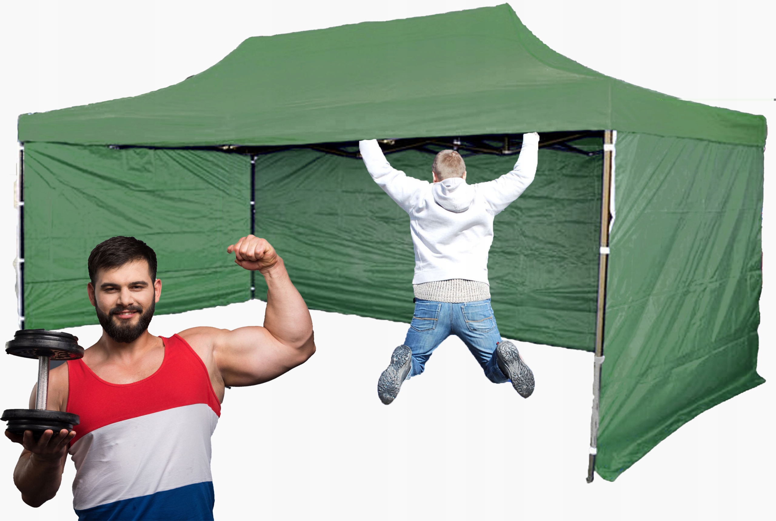 29kg 2x3 Mocniejszy Namiot Ogrodowy Pawilon Handlowy Automatyczny Składany