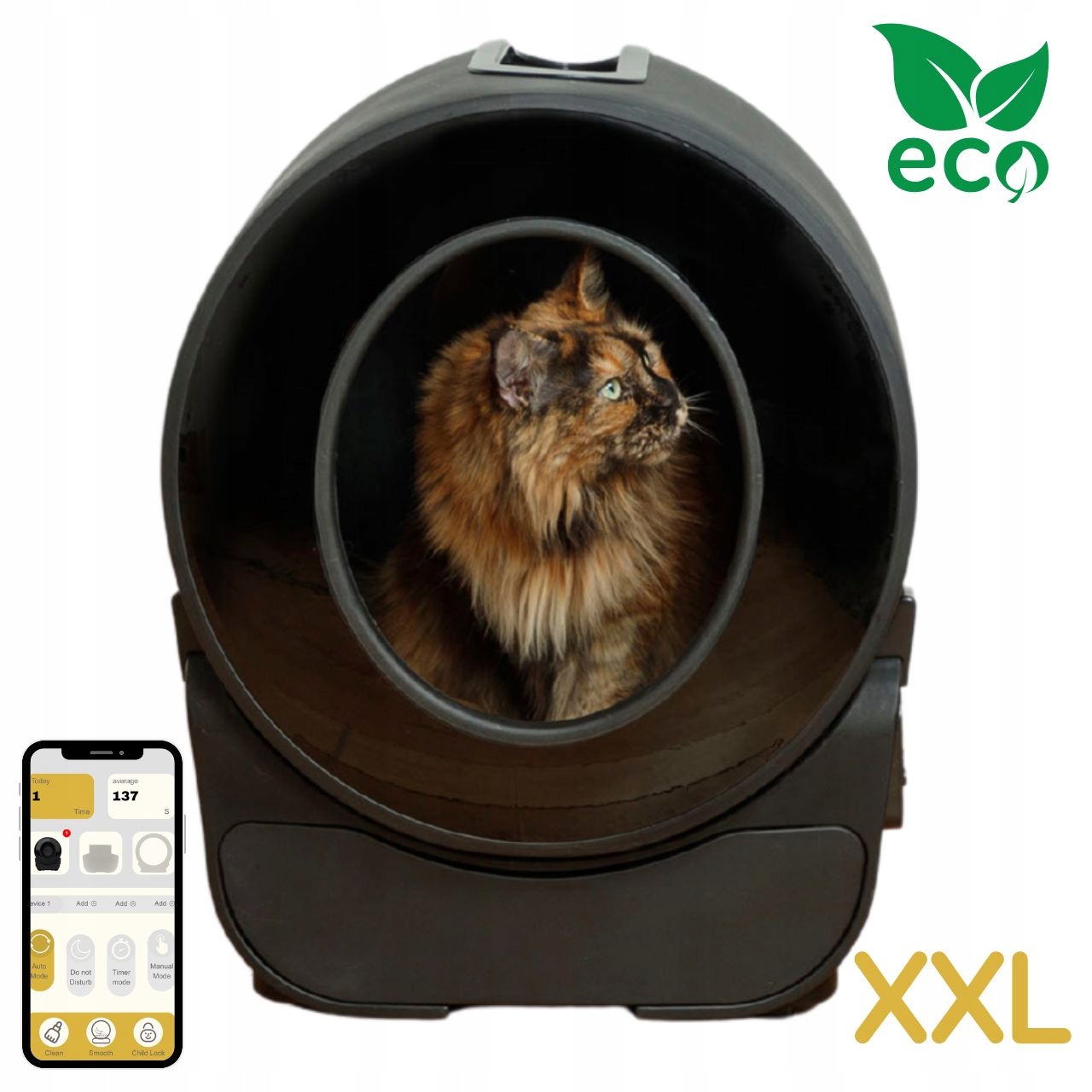 Samoczyszcząca kuweta dla kota Petlux V3 XXL