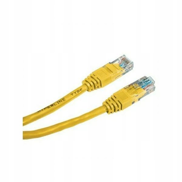 Patchcord 5e Lama Plus 0,5 m żółty