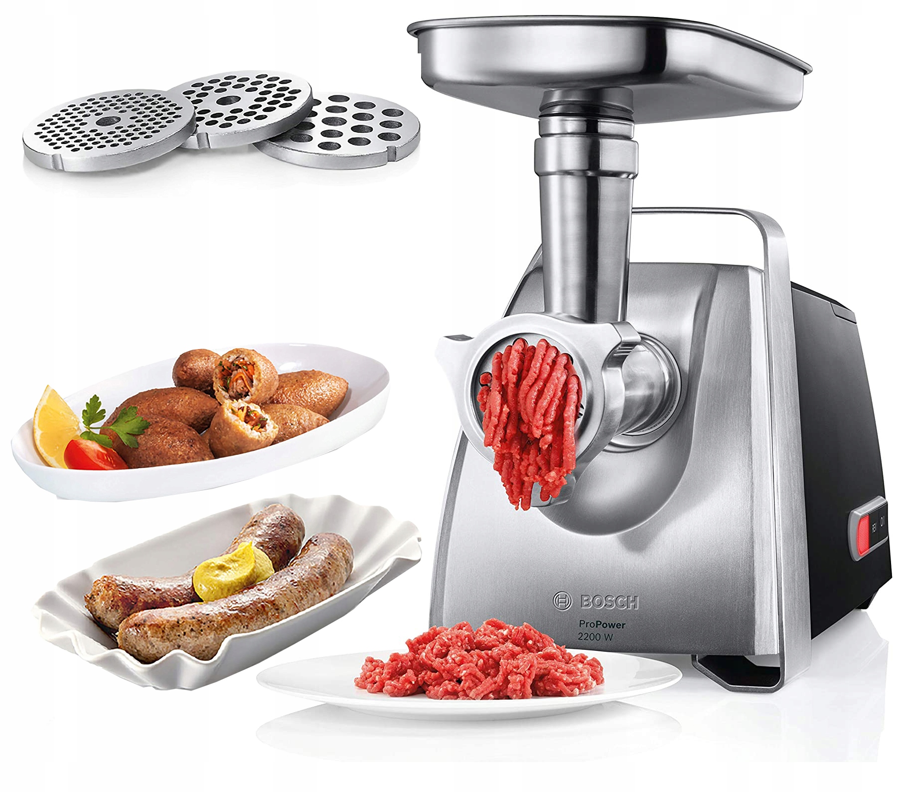 Mlynček Na Mäso Bosch MFW68640 Propower 2200W 3 Sitká
