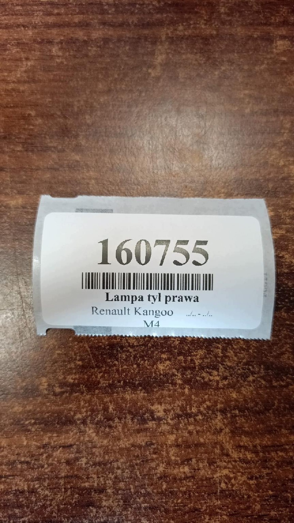 RENAULT KANGOO and light right rear part