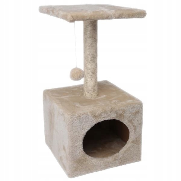 

Drapak Słupek Sizal Zabawka Beżowy Domek Piłka