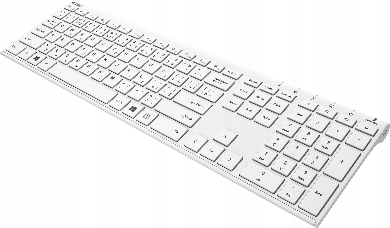 

Bezprzewodowa klawiatura Slim Low akumulator Metal