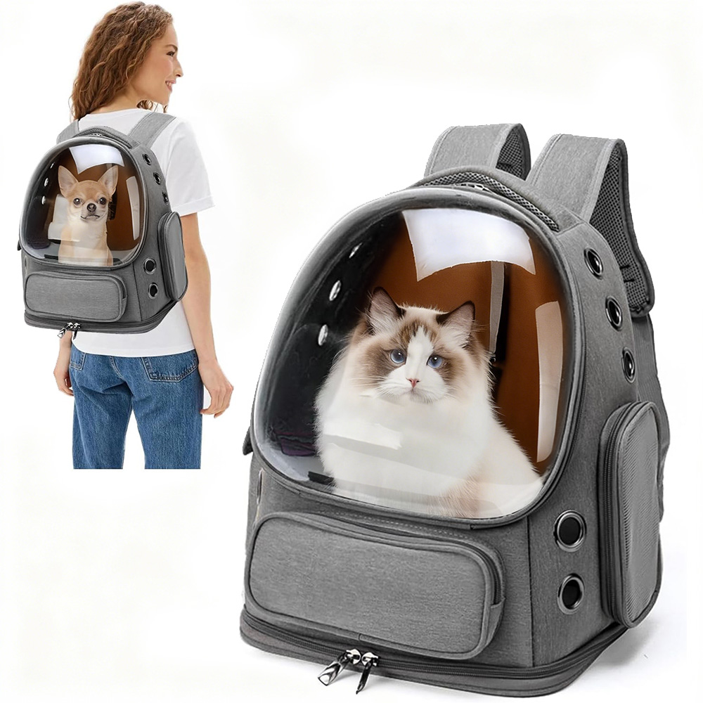 Přepravka Pro Psa A Kočku Batoh, 42×34×27 CM, Ventilace A Nastavitelné Popruhy