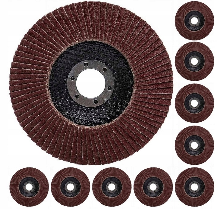 10x TARCZA LISTKOWA DO SZLIFOWANIA LAMELKA 125 P40