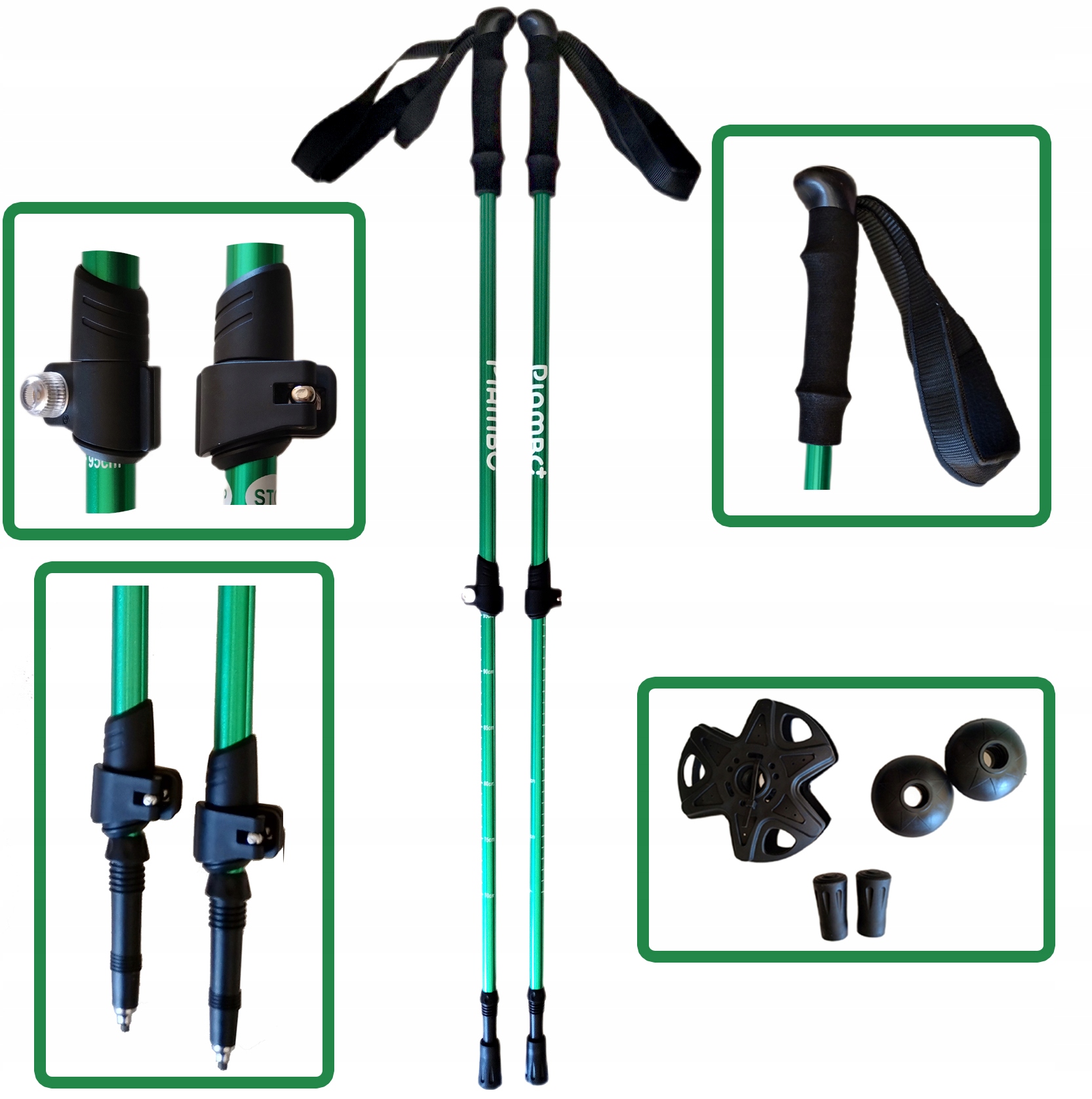 KIJKI TREKKINGOWE DZIECIĘCE KIJE DO NORDIC WALKING CHODZENIA DLA DZIECKA EAN (GTIN) 5904555647688