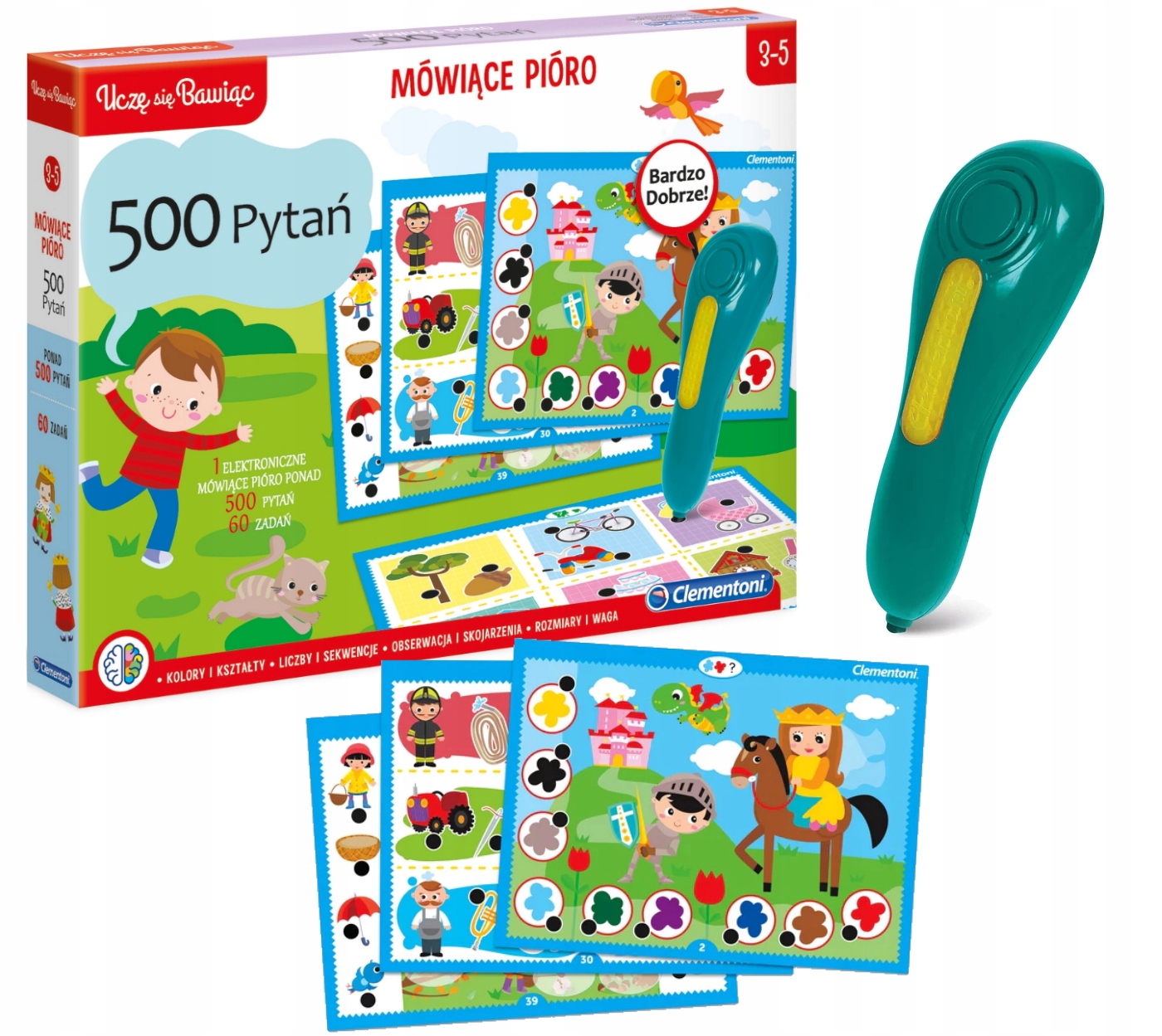 MÓWIĄCE PIÓRO 500 PYTAŃ CLEMENTONI Bohater brak