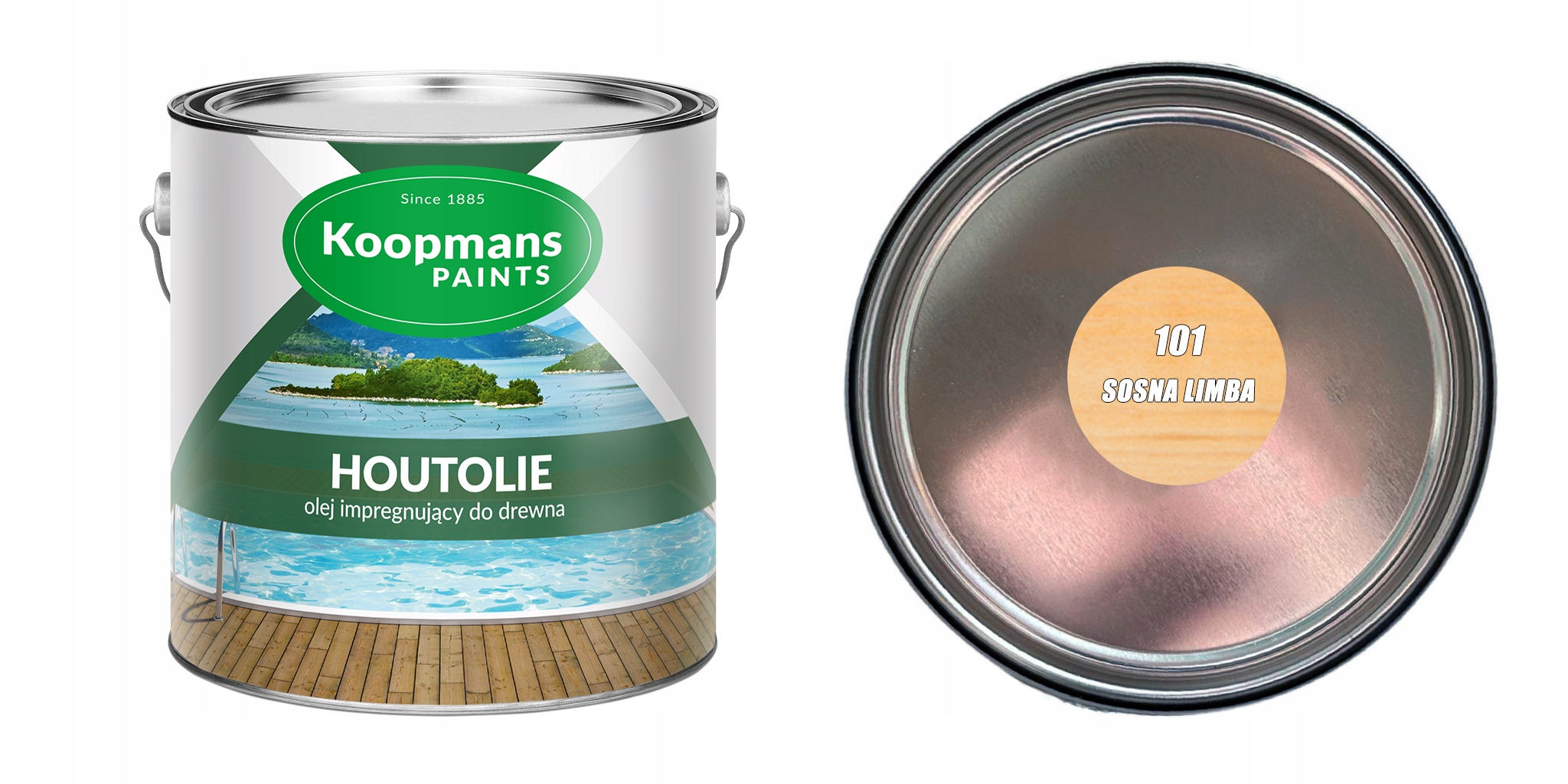 KOOPMANS 101 HOUTOLIE UV SOSNA LIMBA OLEJ 2,5L Zastosowanie na zewnątrz