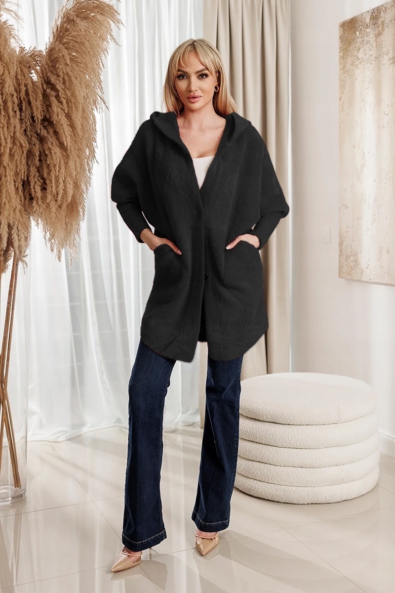 Vlněný Přehoz Alpaka 908 Černý Univerzální