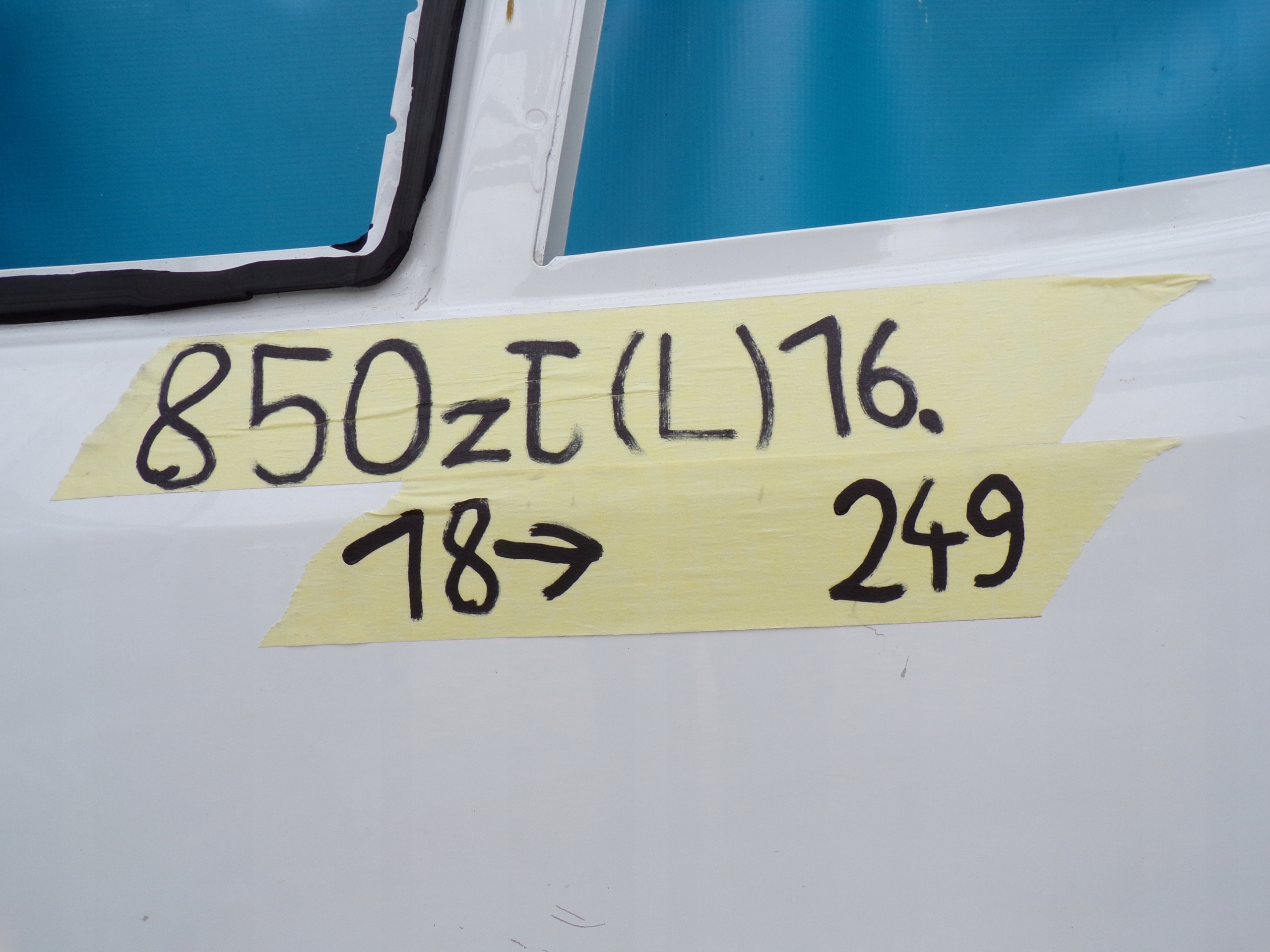 DUCATO JUMPER BOXER 2014- door front left front BIALE colour 249