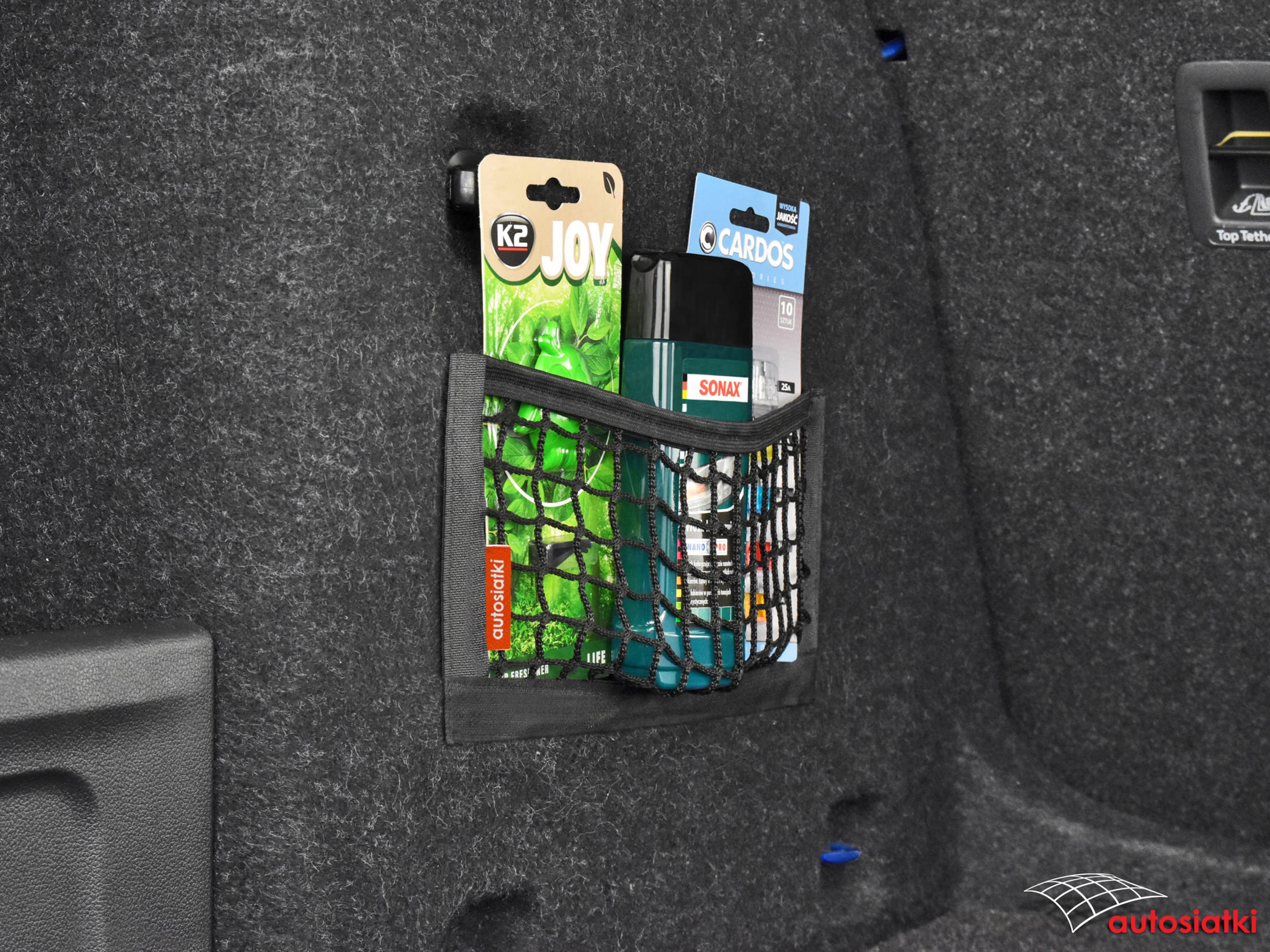 SIATKA DO BAGAŻNIKA 12x28 KIESZEŃ NA DROBIAZGI Producent Autosiatki