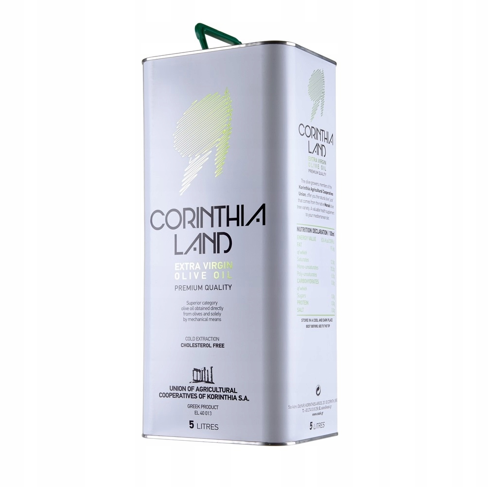 Extra panenský olej s mírnou kyselostí 0,25% Korint olivy Manaki 5 l