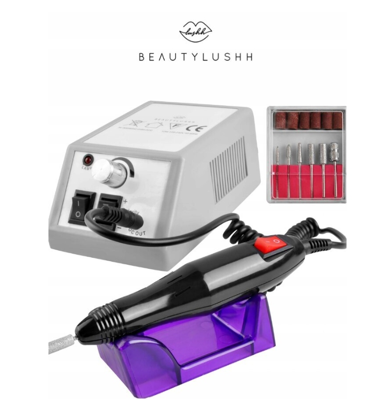 Elektrická vrtačka na nehty, manikúra, pedikúra, hybridní řezačka, sada 12W