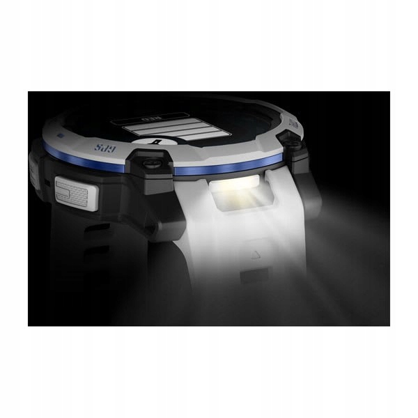 Смарт-часы GARMIN Instinct 3 45 мм SOLAR Whitestone. Материал ремешка: резина.