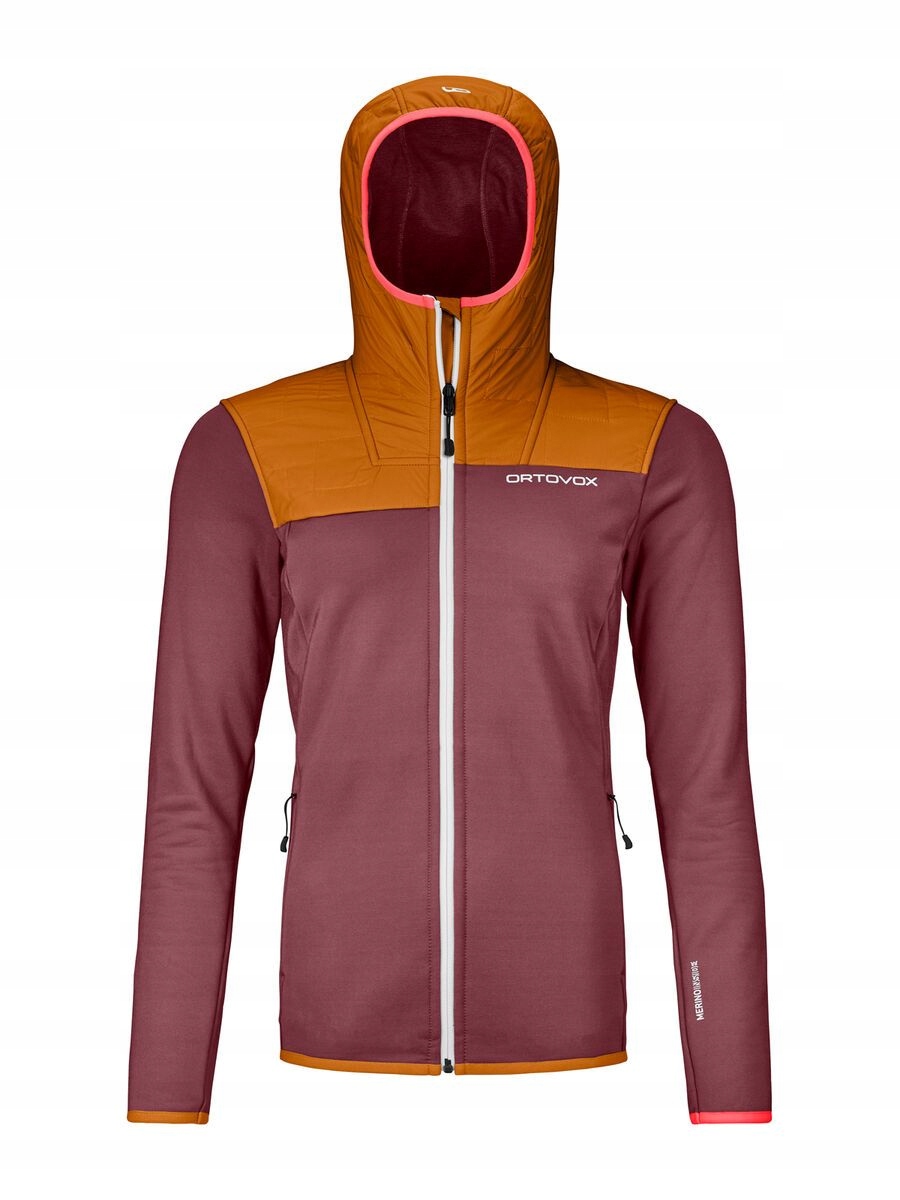 Bluza damska z kapturem Ortovox Fleece Plus Hoody rozm. S wełna Merino