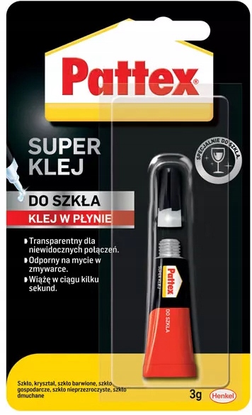

Klej specjalistyczny do szkła w płynie Pattex 3g
