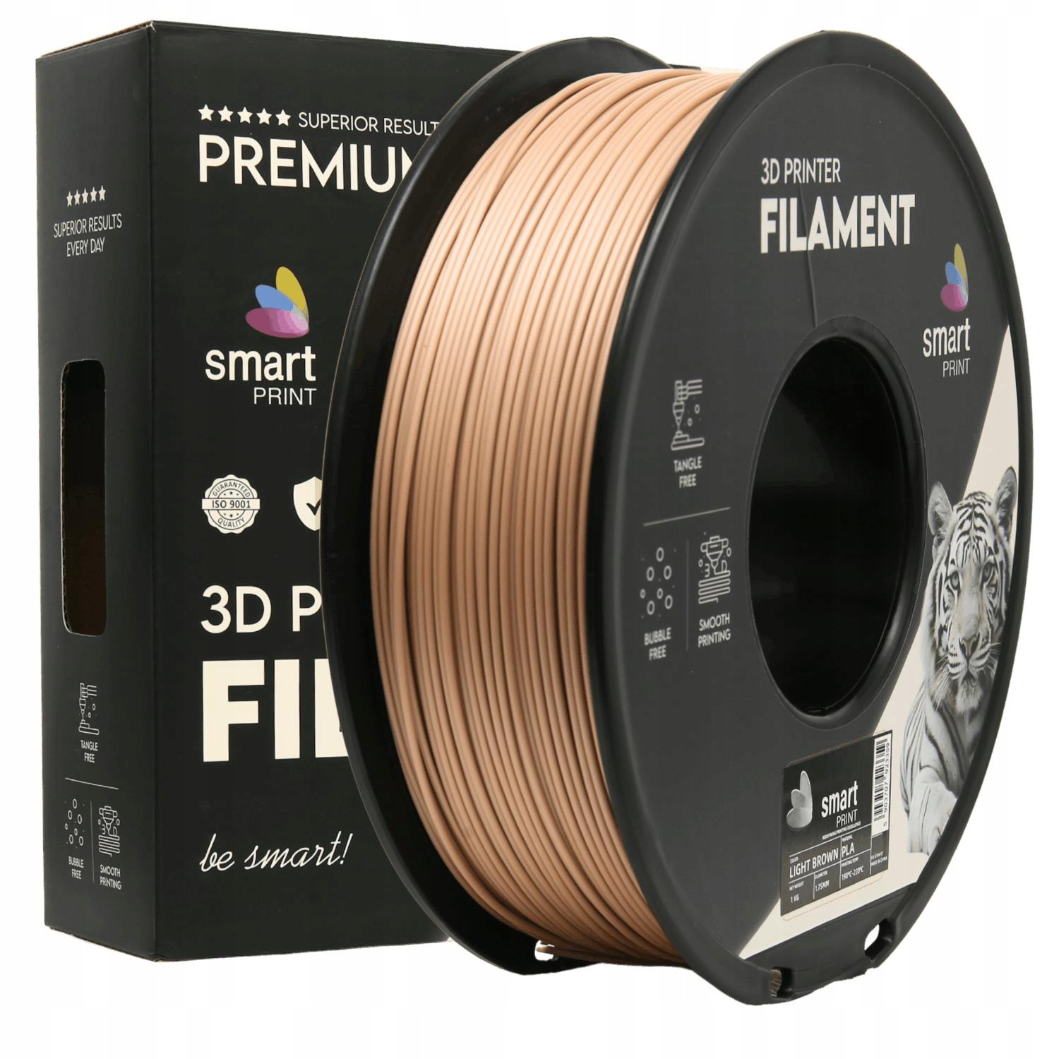 2 x Filament Smart Print Pla Light Brown Jasnobrązowy 1,75mm 1kg