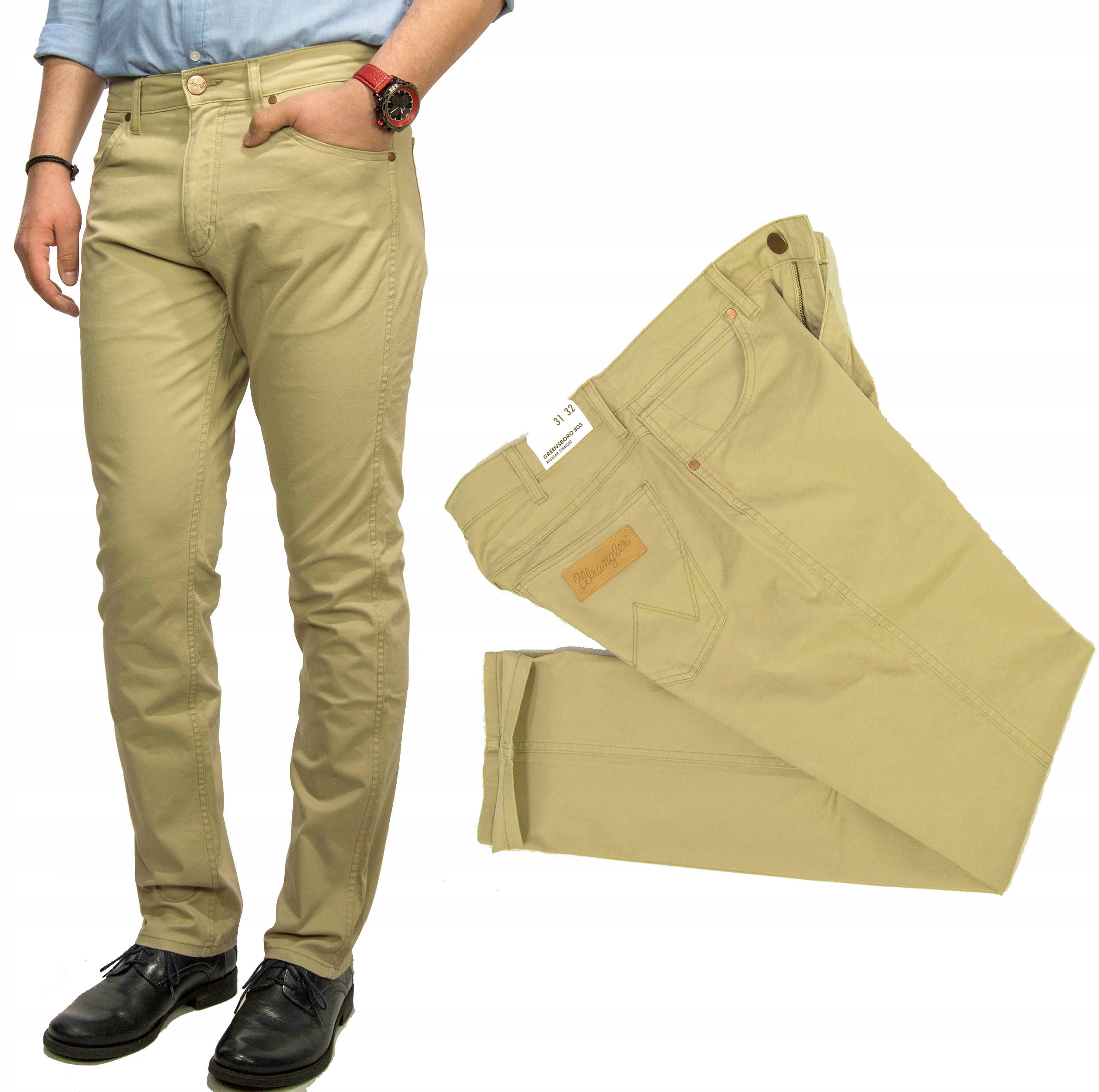 

Wrangler Greensboro Sand spodnie męskie W36 L36