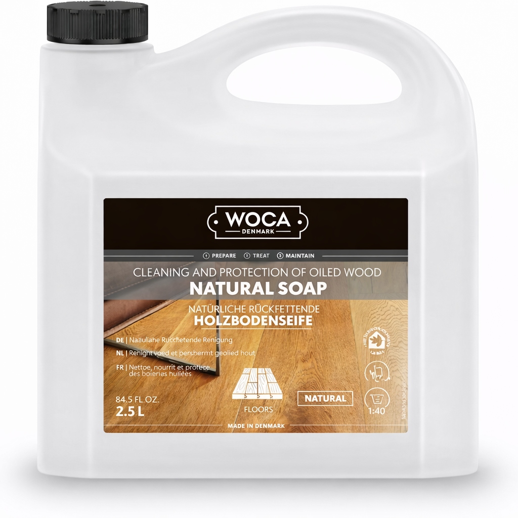 Woca Natural Soap 2,5L mýdlo na mytí olejovaných a voskovaných podlah