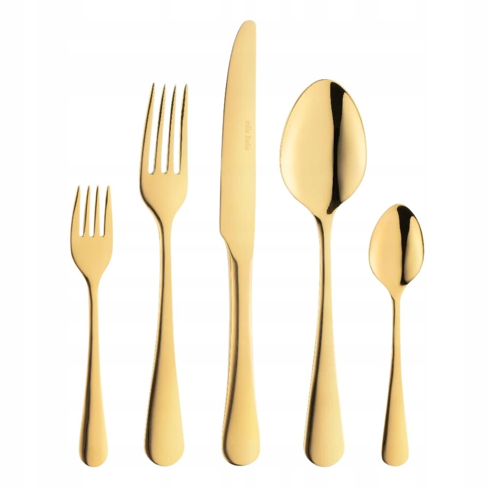 Villa Italia Sada príborov pre 12 osôb 60 kusov Slim Gold