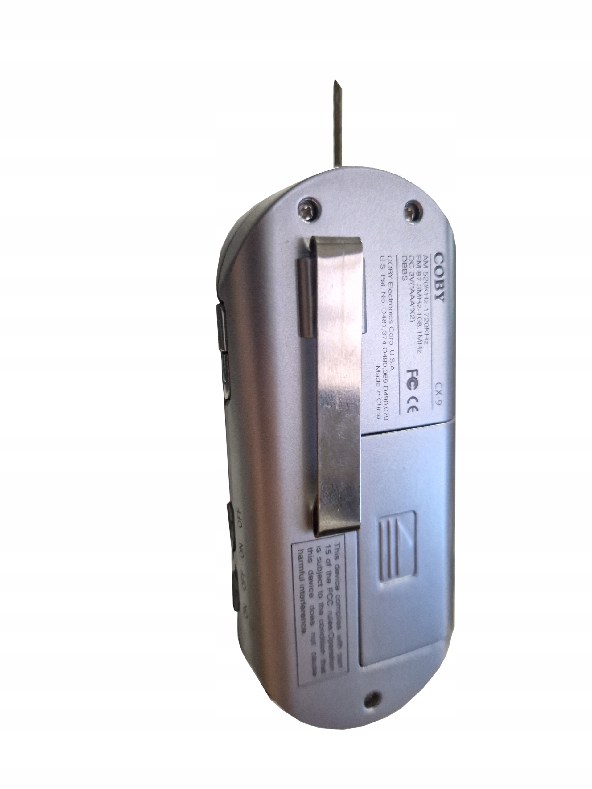 MINI RADIO PRZENOŚNE TURYSTYCZNE ZE SŁUCHAWKAMI EAN (GTIN) 0716829100936