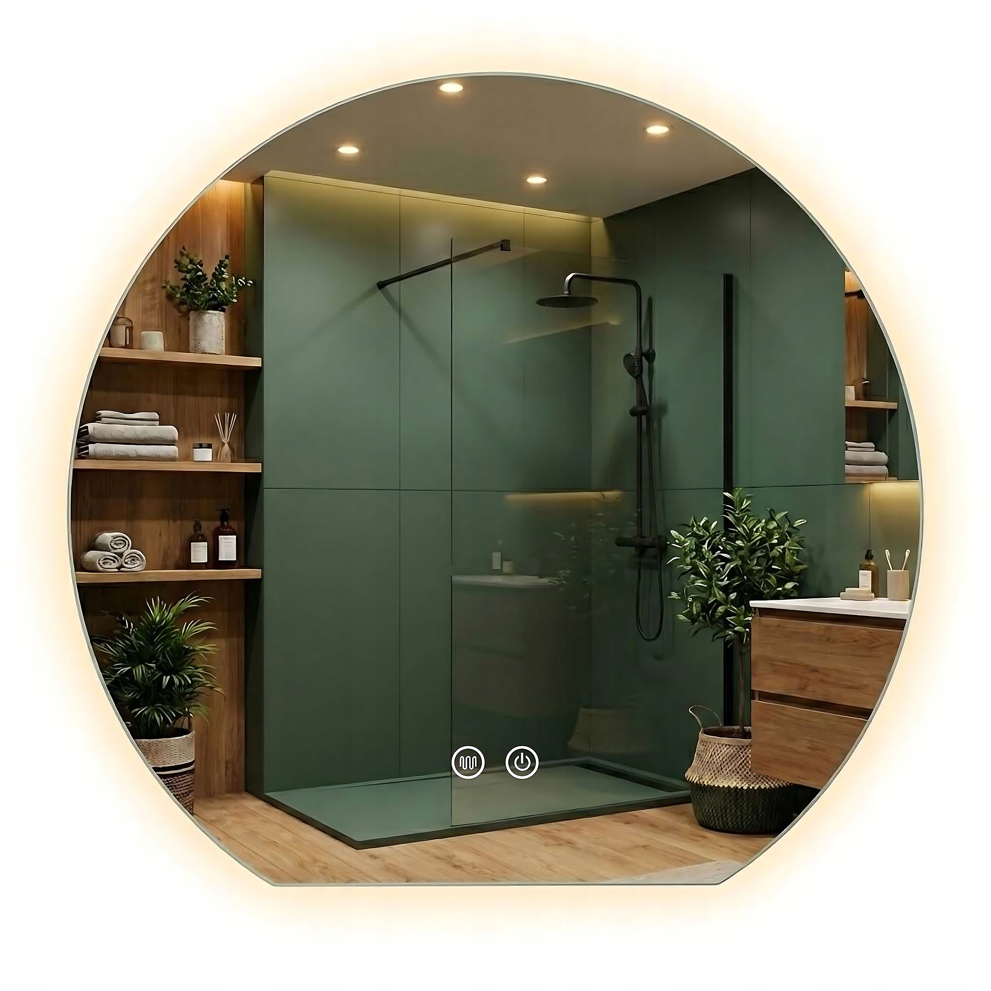 Zrcadlo Asymetrické Podsvícené Rea Fabio 70 cm Antipara