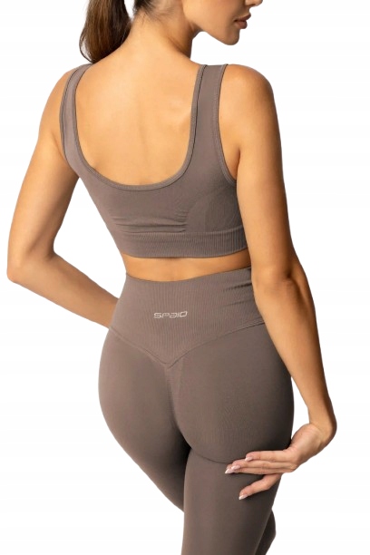 Spaio Damskie legginsy sportowe Fitness Flex Innergy 2.0 beżowe Xs