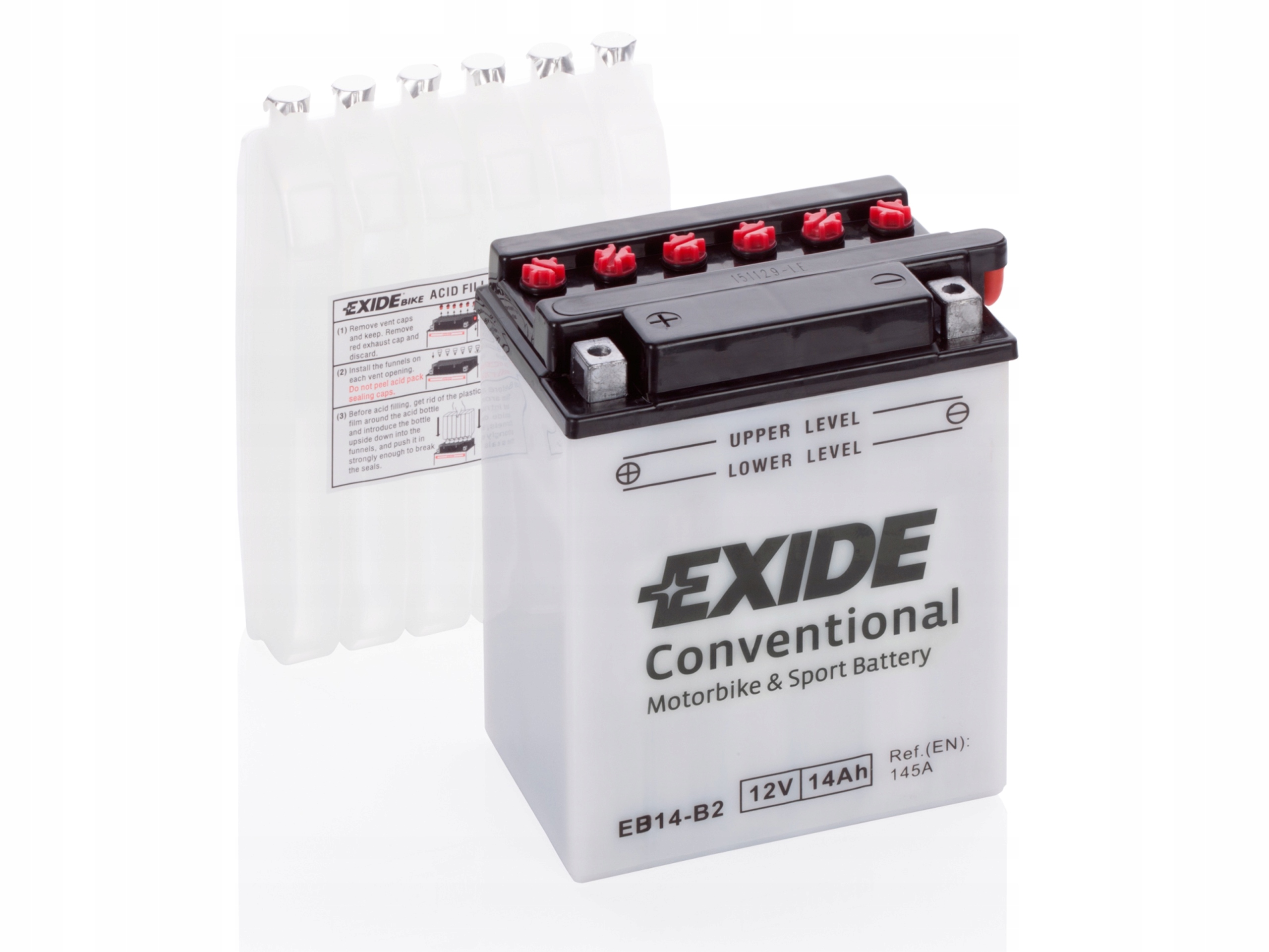 

Motocyklowy akumulator 14 Ah Exide EB14-B2