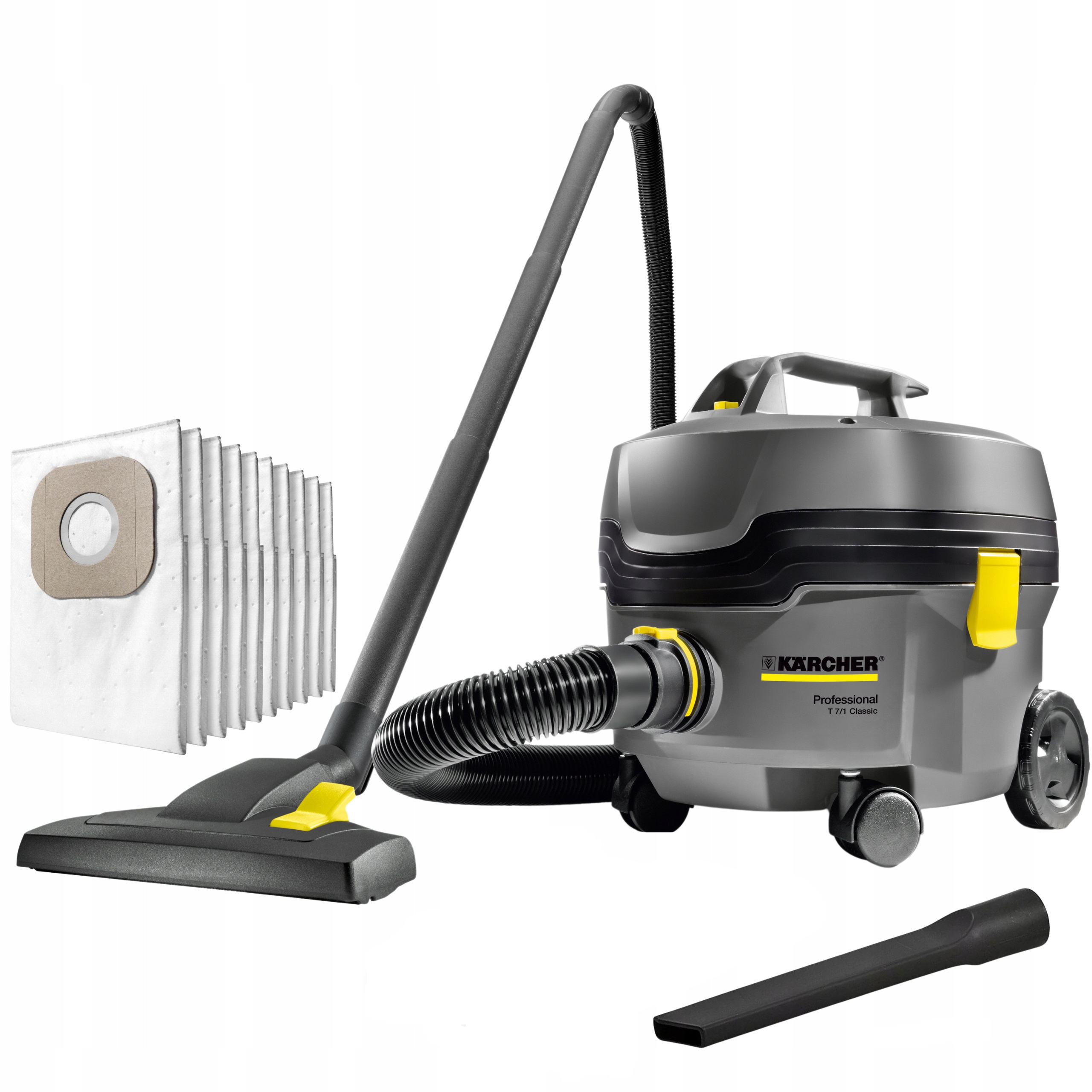 ODKURZACZ PRZEMYSŁOWY KARCHER T 7/1 CLASSIC PRO 850W CICHY BIURO SZKOŁA DOM