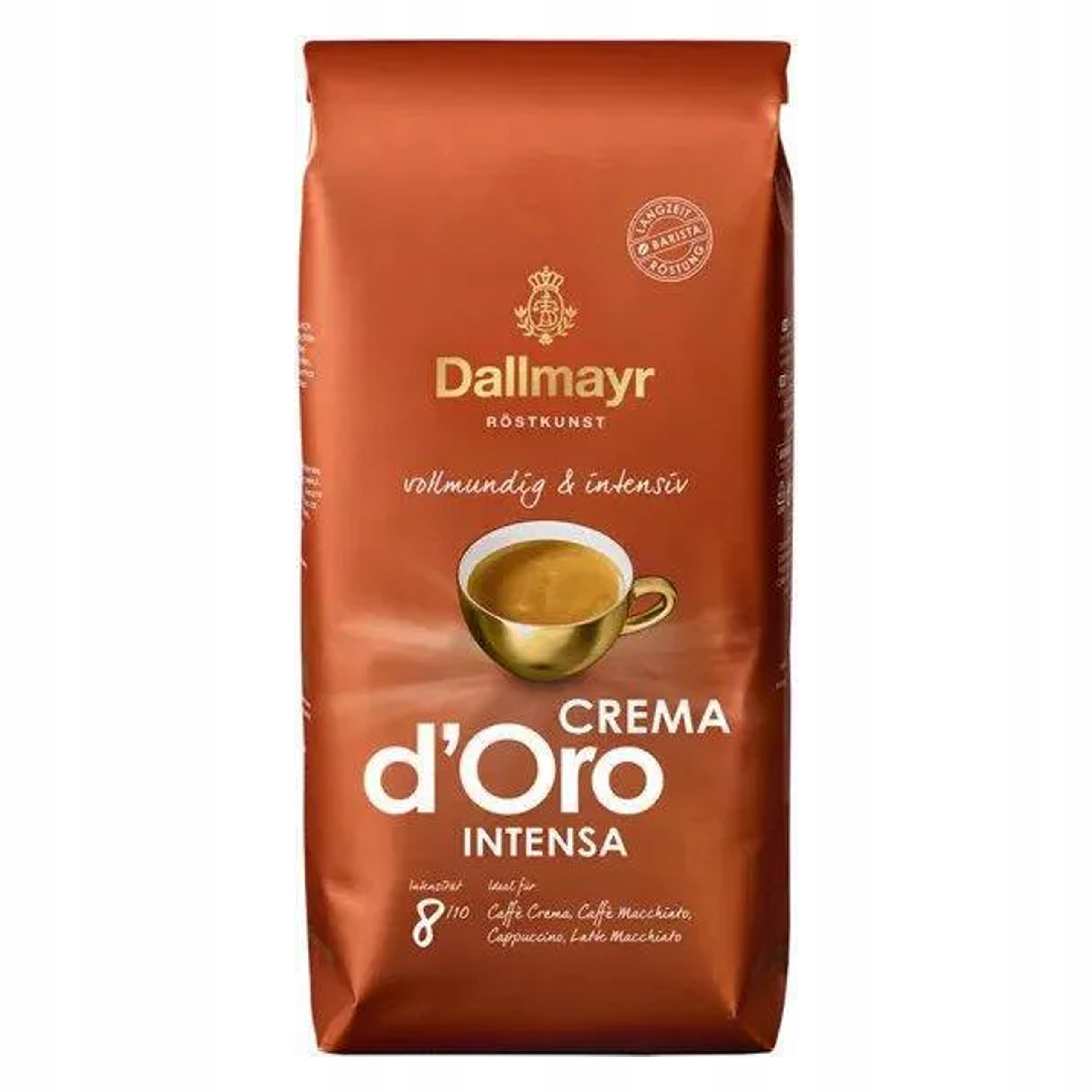 Levně Dallmayr Crema D'oro Intensa káva zrnková Směs zrn 1KG