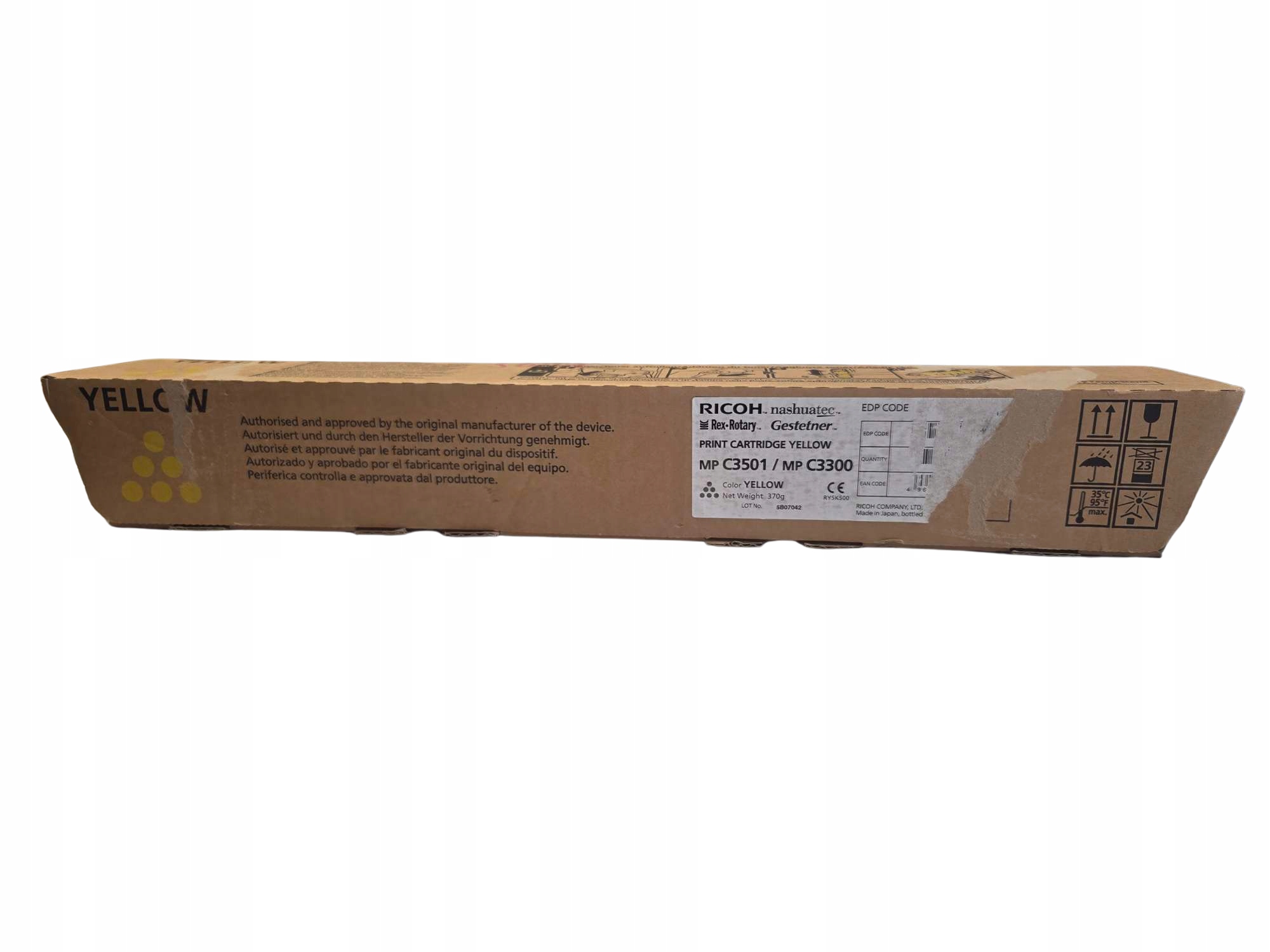 Toner Ricoh 842044 Mp C3501 C3300 C3001 C2800 Yellow #M535