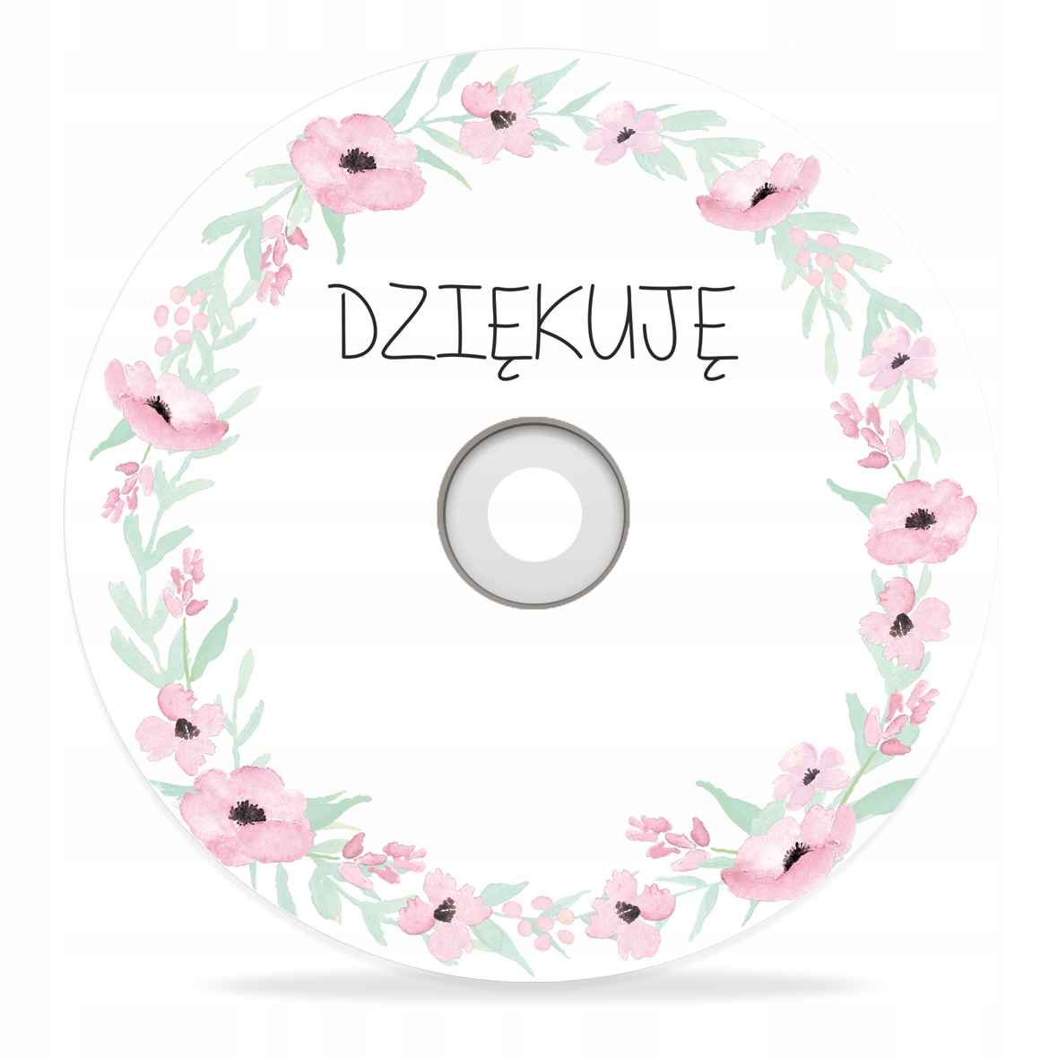 

Płyta DVD z nadrukiem Dziękuję kwiaty