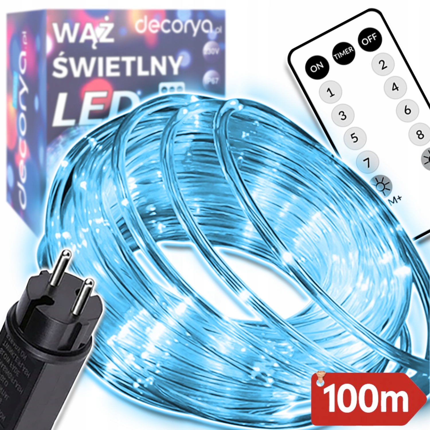 Led Světelná Hadice Vánoční Osvětlení Na Stromeček Venkovní Girlanda 100 M Voděodolná IP67