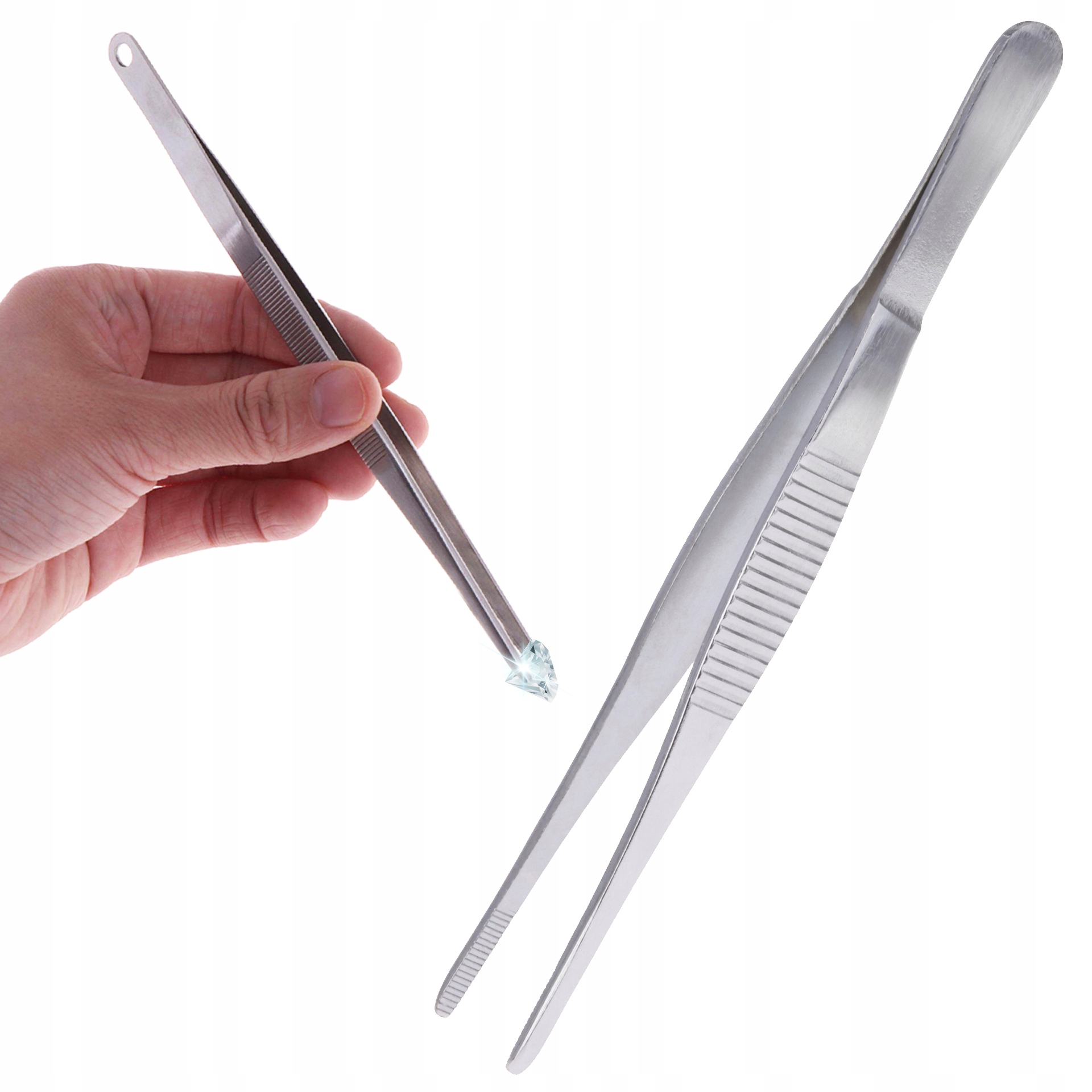 

Pęseta Pinceta Prosta Długa 18CM Nierdzewna Tool