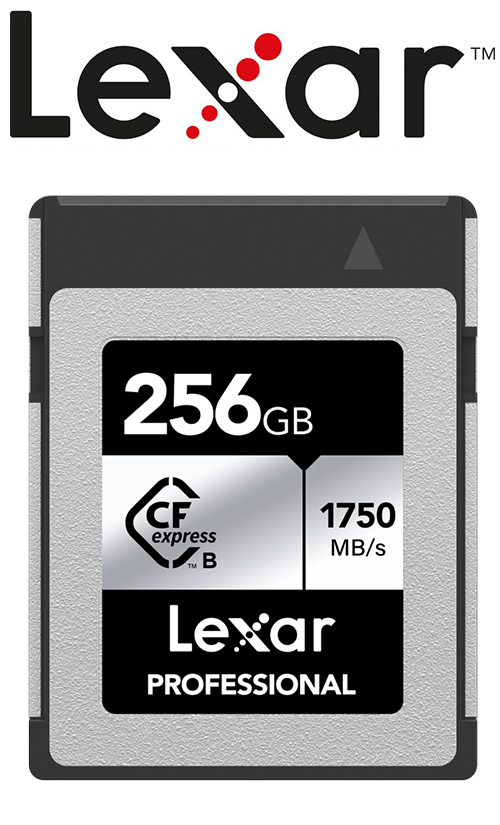 Karta Lexar CFexpress Pro R1750/W1300 256GB Typ B Pojemność karty 256 GB