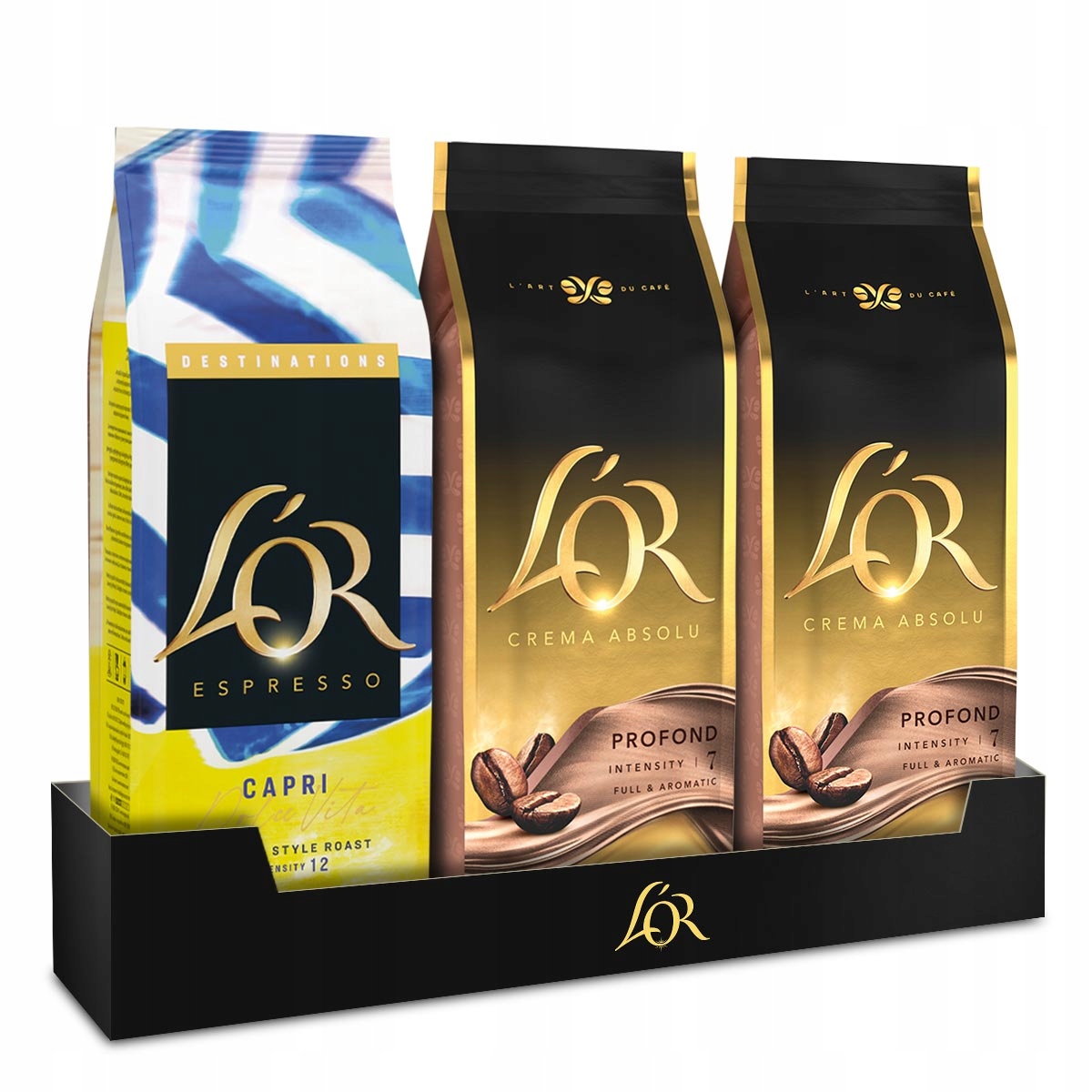 Kawa ziarnista L'or 2x Crema Absolu 500g Capri Dolce Vita 450g [1450g]