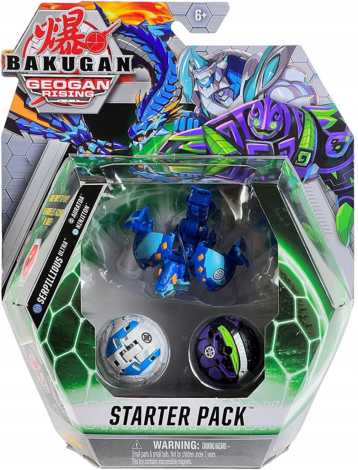 BAKUGAN GEOGAN STARTER PACK SERPILLIOUS AURATOA