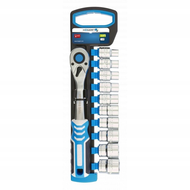 ХРАПОВИК 72 ЗУБЦА 1/2 С НАСАДКАМИ 4-13 ММ HOGERT