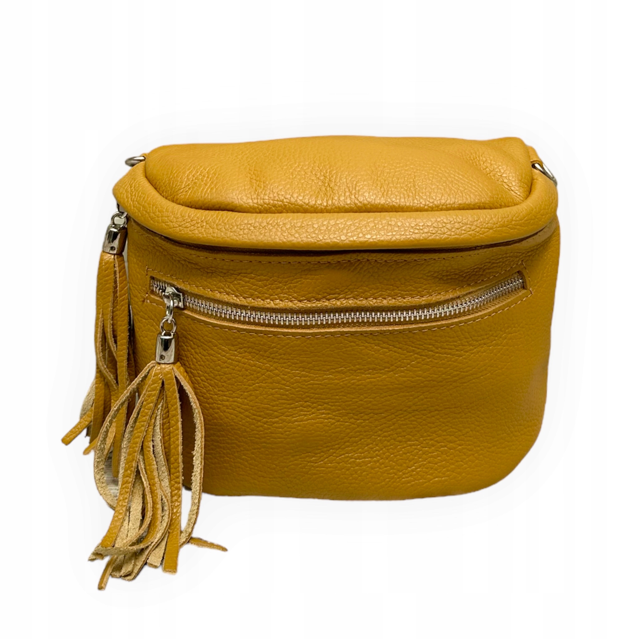 Kožená kabelka přes rameno kabelka Tessa v měděné barvě